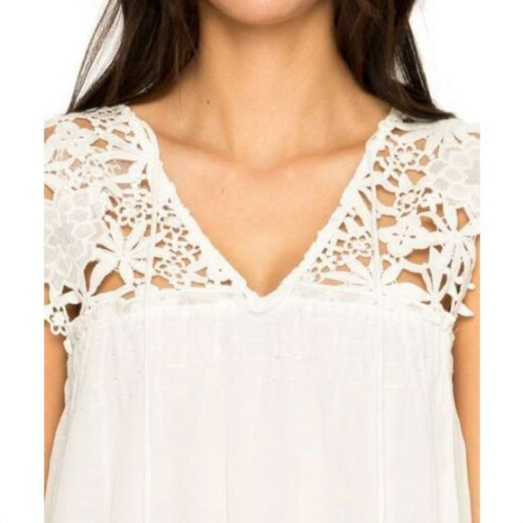 Johnny Was LOVE Jude White Eyelet Top NEW Small - Picture 2 of 3